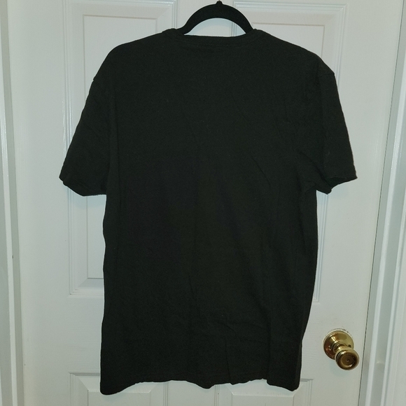 Guess Black V Neck Skull T Shirt Size L - Picture 3 of 4